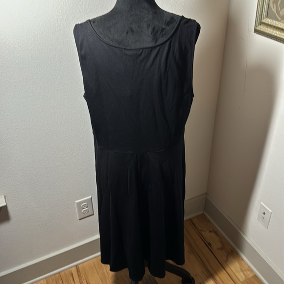 Torrid black illusion mesh skater dress Sz 2X sleeveless little black dress new - Picture 5 of 9